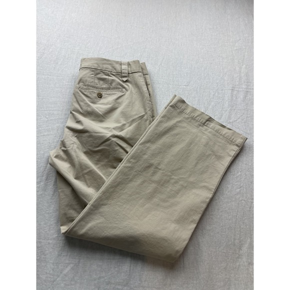 Eddie Bauer Beige Women Size 8 Short Blakely Fit Cotton Blend Preppy Chino Pants - Picture 6 of 6